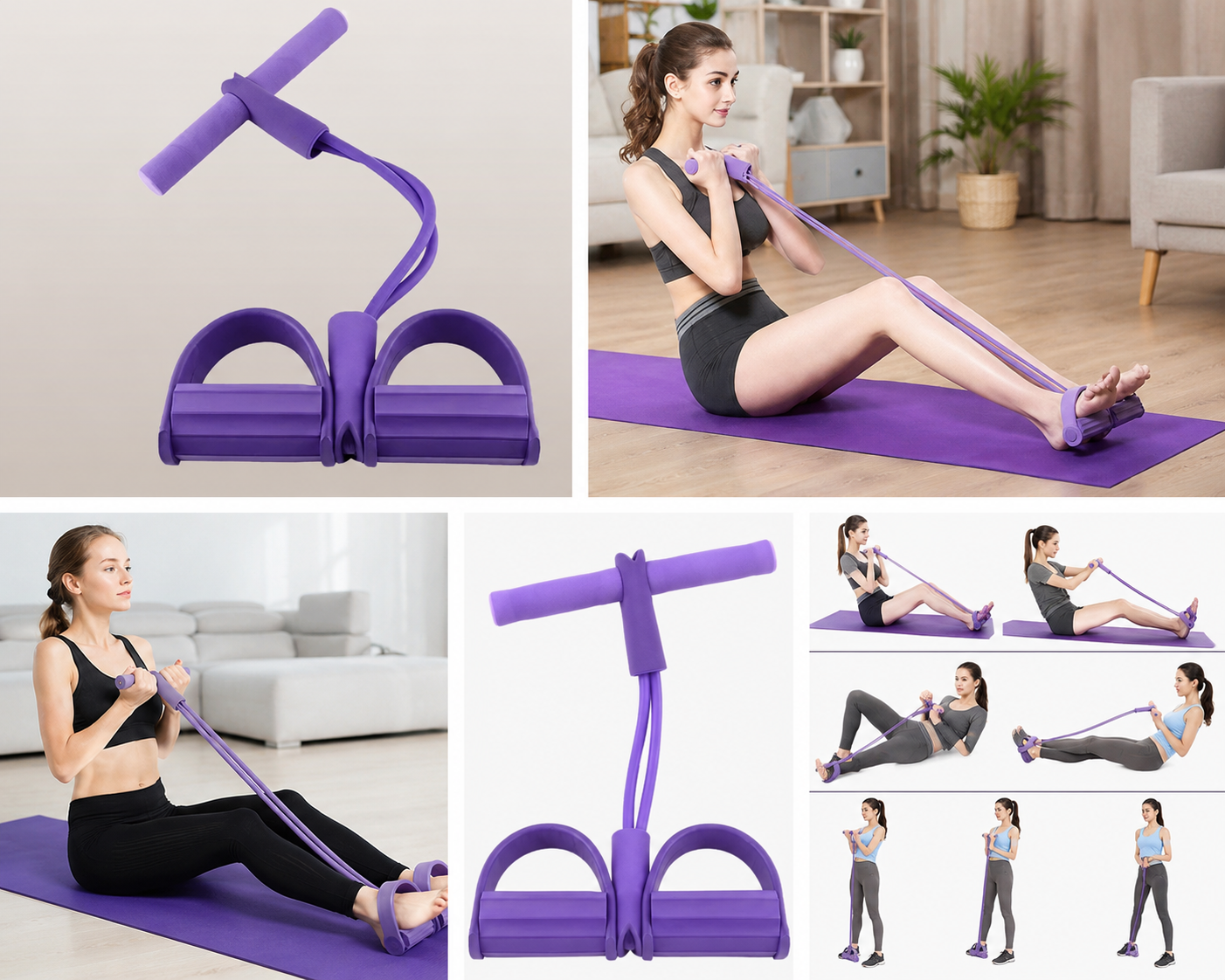 💜 Yoga Pedal Puller Resistance Band